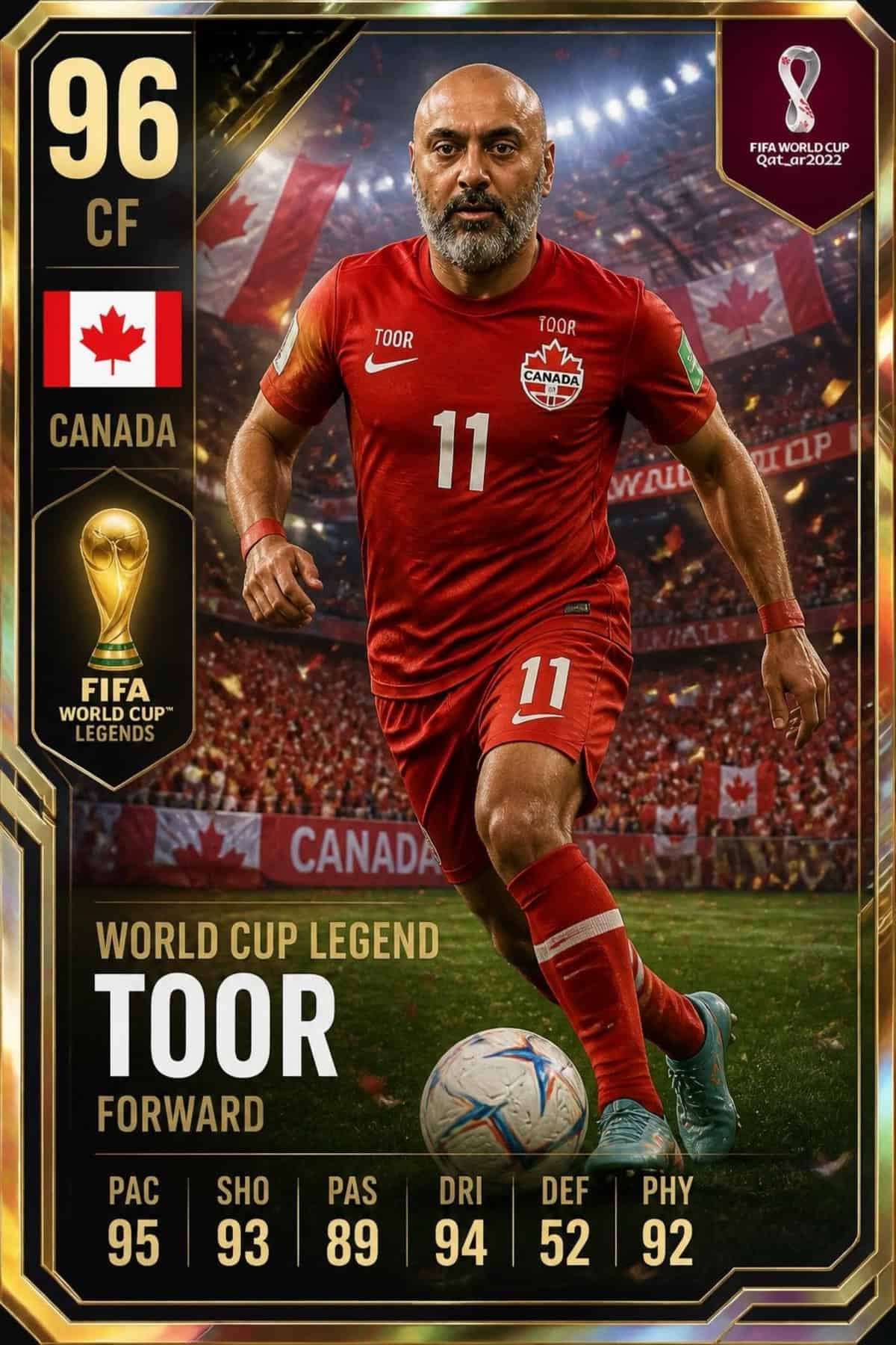 FIFA World Cup Watch Party Ideas custom soccer trading card